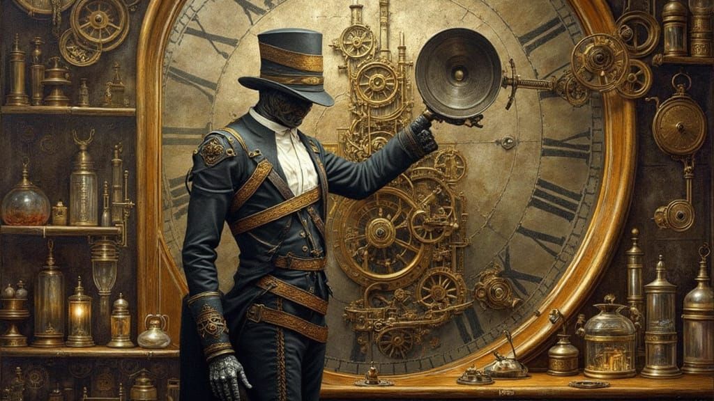 Steampunk Surgeon in Victorian Laboratory