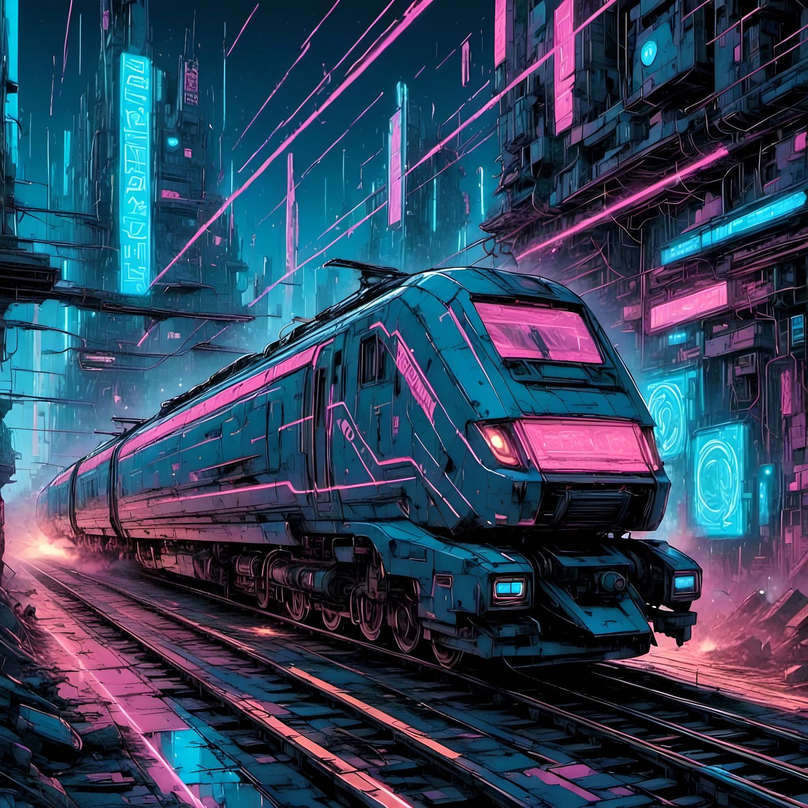 <lora:Indomitable:1.0> <lora:Synthsanity:1.0> Futuristic neo...