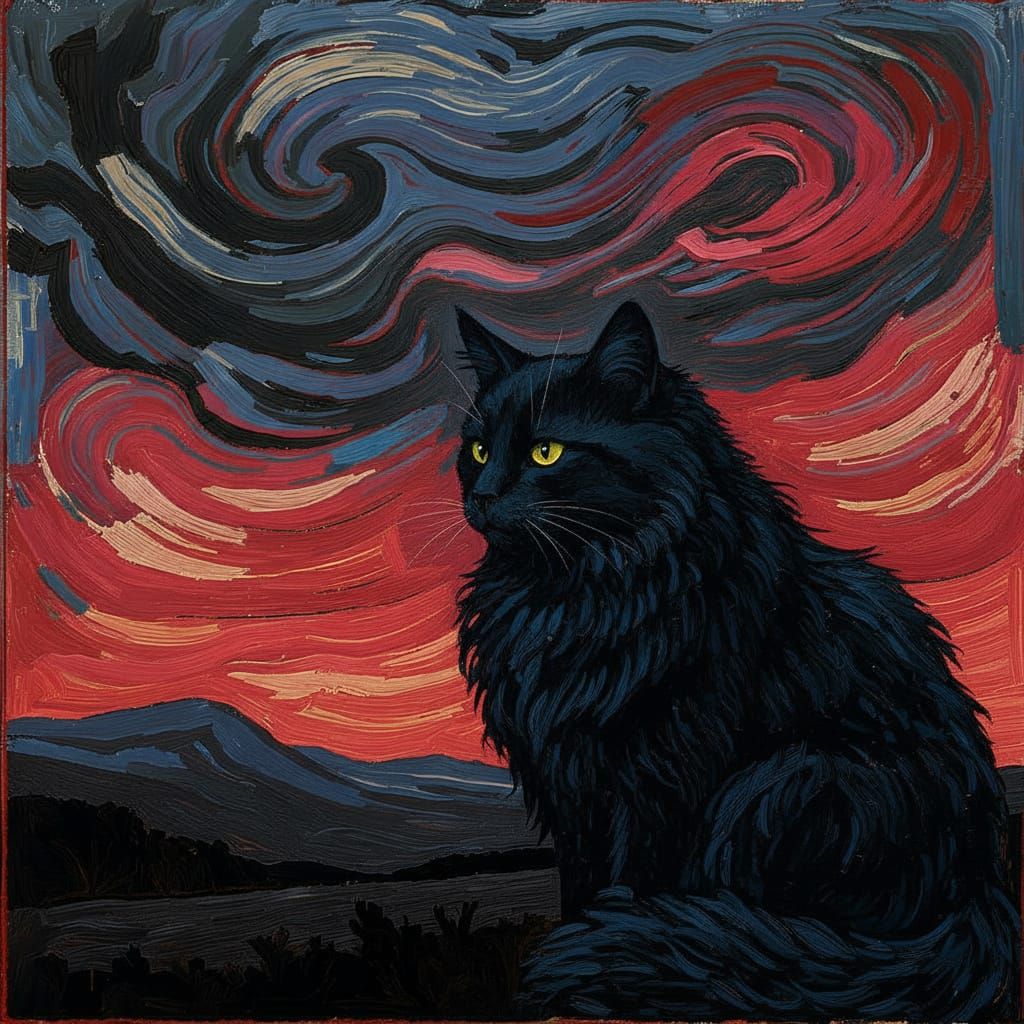 Wolf Transformed into a Cat