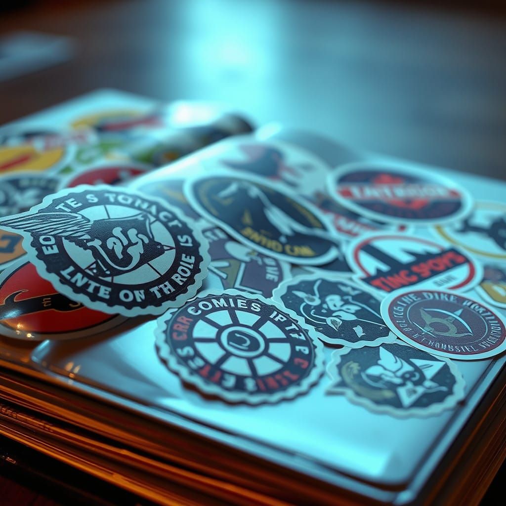 Hyperrealistic Sticker Collection in Perfect Composition