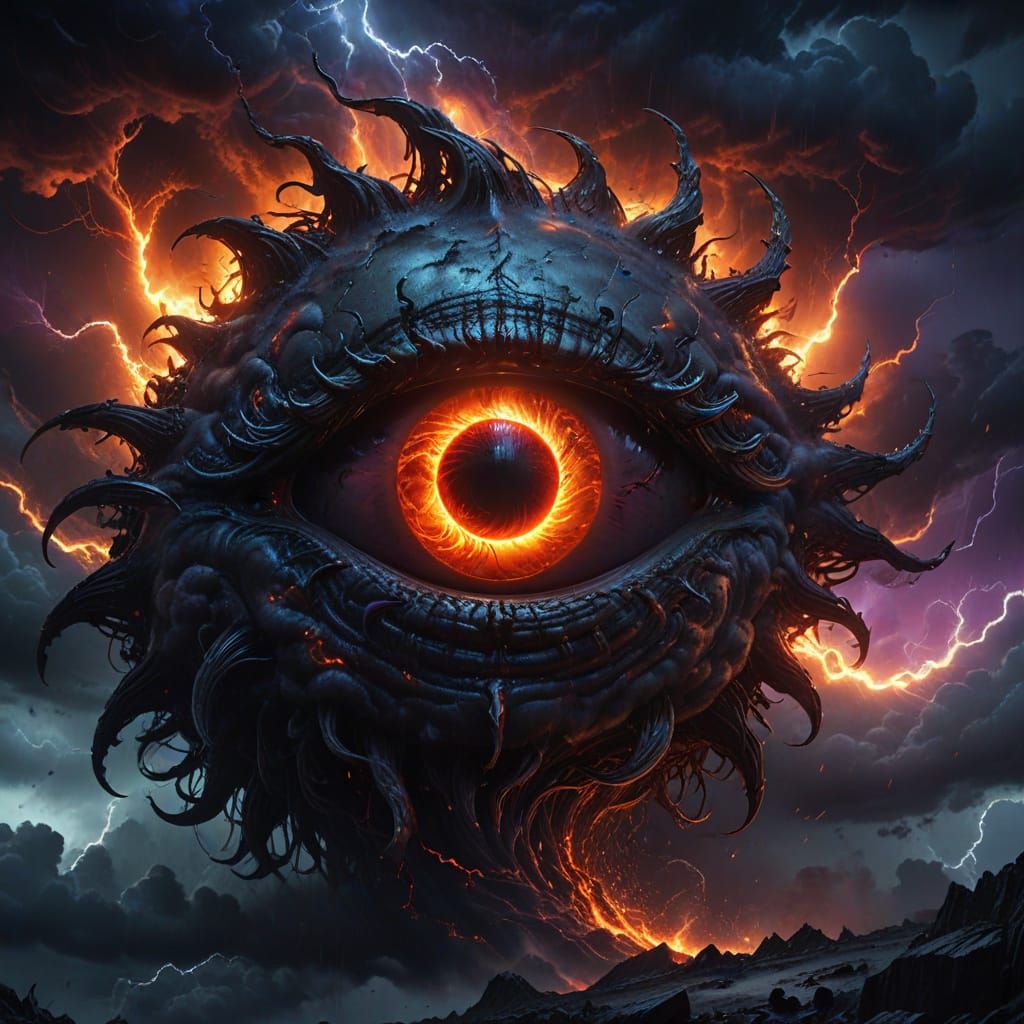 Surreal Cosmic Eye Unleashes Dark Energy