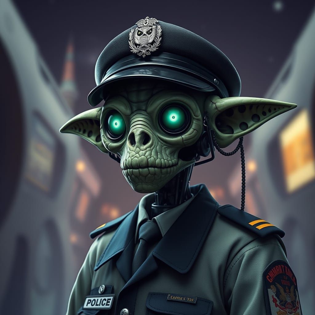 Steampunk Linux Goblin Robot Officer in Dubai