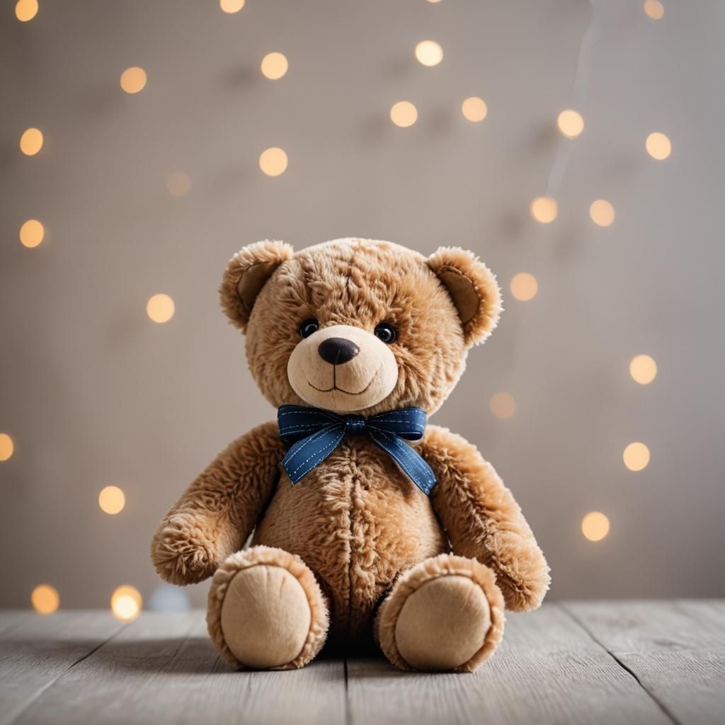 Soft Cuddly Teddy Bear in Professional Photo