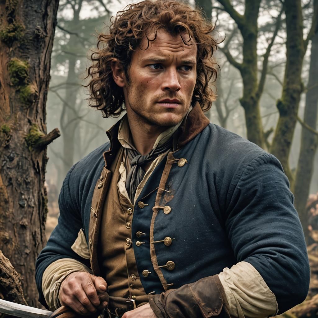 I met Jamie Fraser,  From the series Outlander. 😊