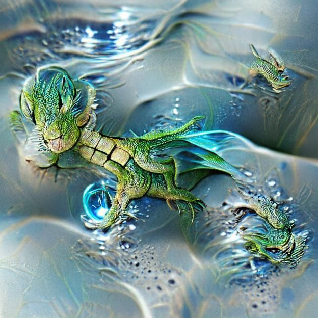 Majestic Water Dragon