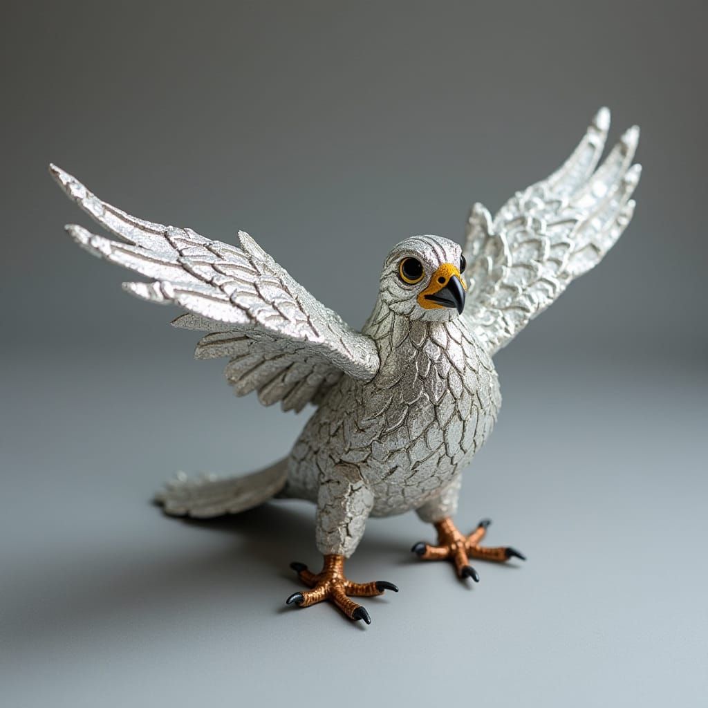 Aluminum Falcon: AI Generated Image