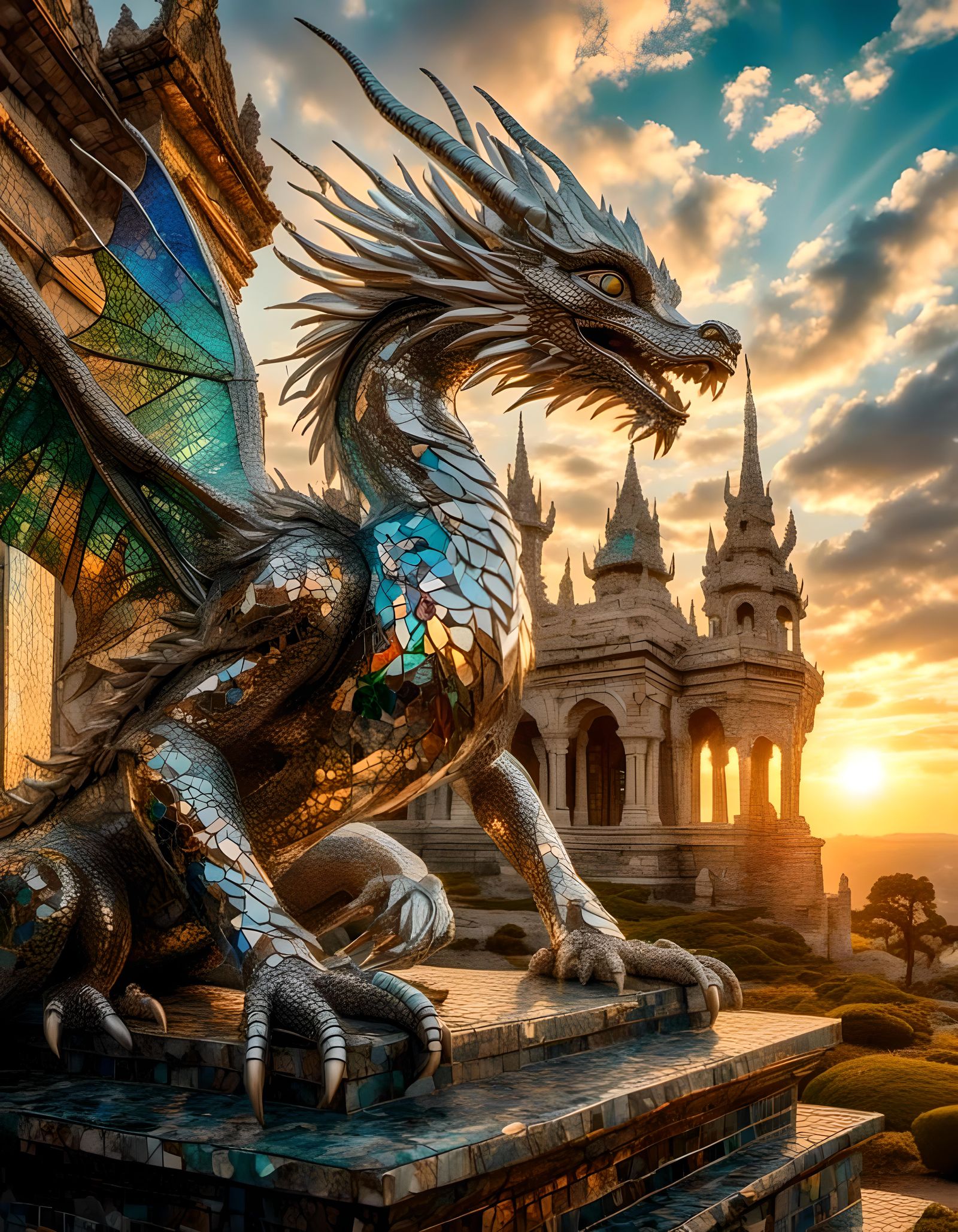 Hyperrealistic Dragon with Intricate Details