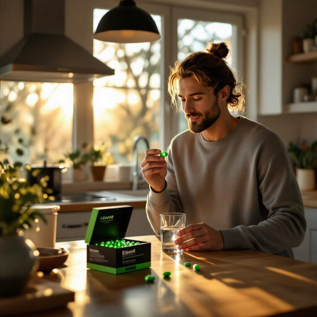 Morning Sunlight Illuminates Modern Kitchen Scene