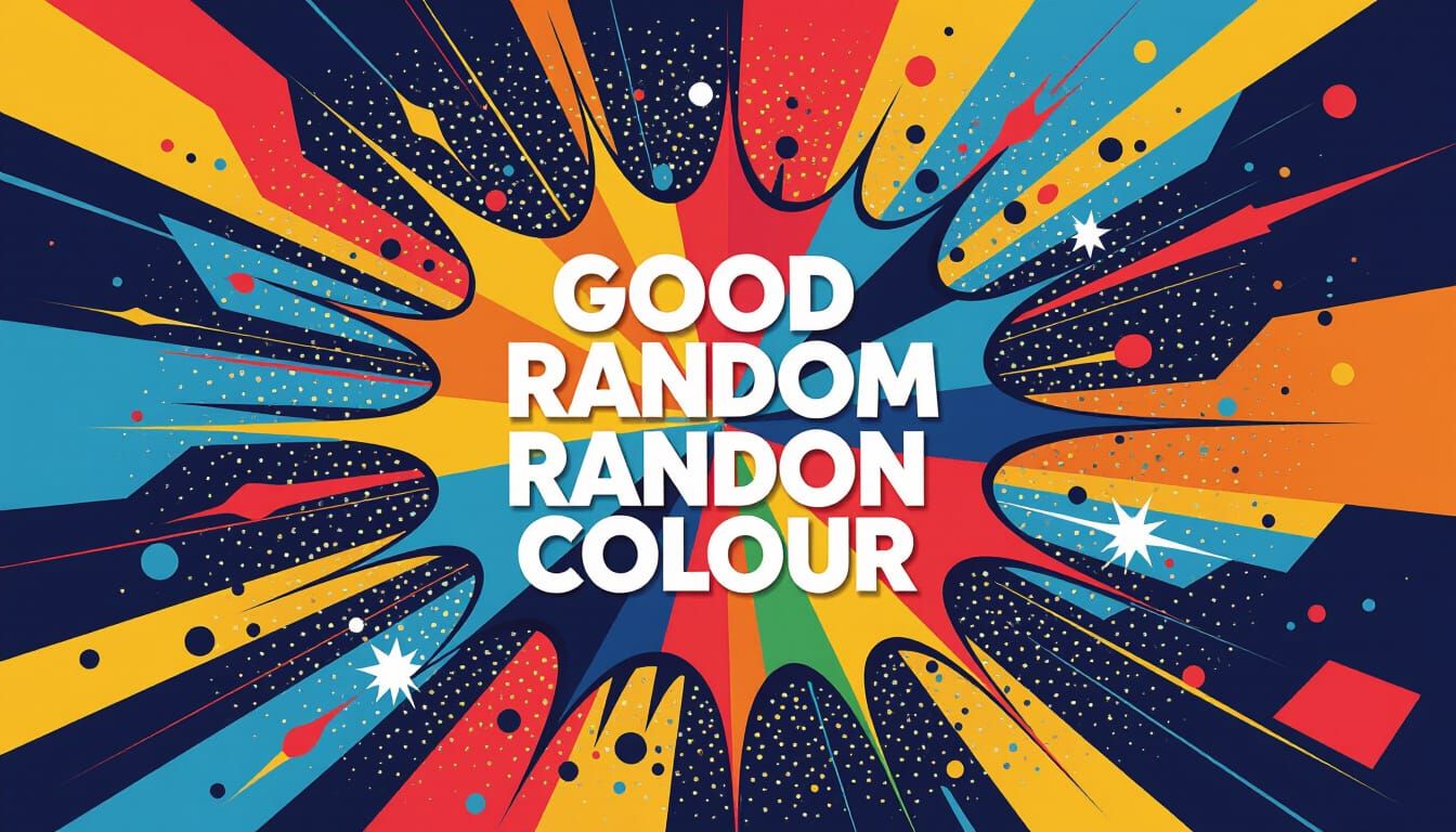 Abstract Composition in Pop Art Screen Print Style