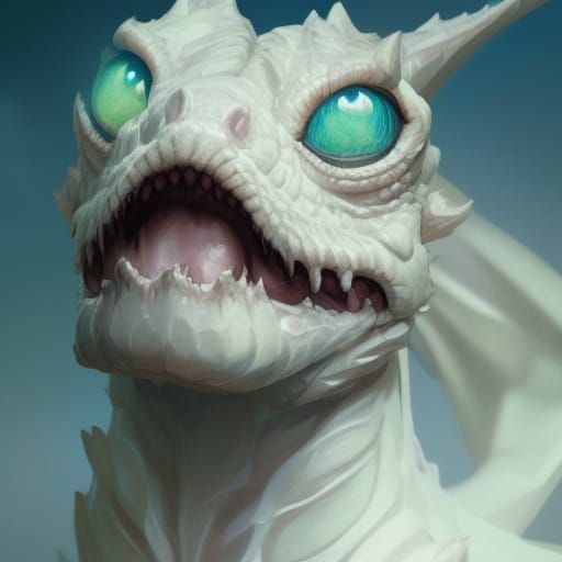 Hyperdetailed Dragon Puppy Portrait in Unreal Engine