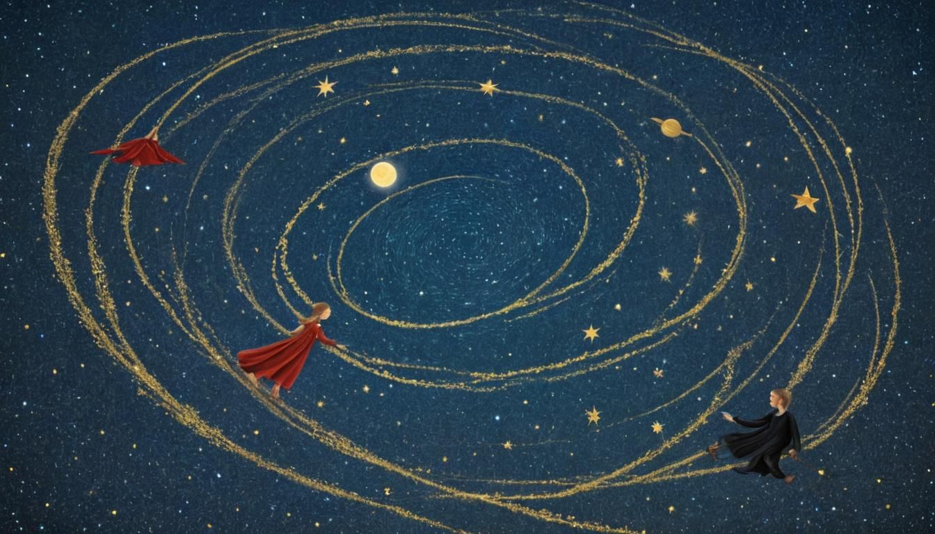 Mystical Crop Circles in a Starry Galactic Creation