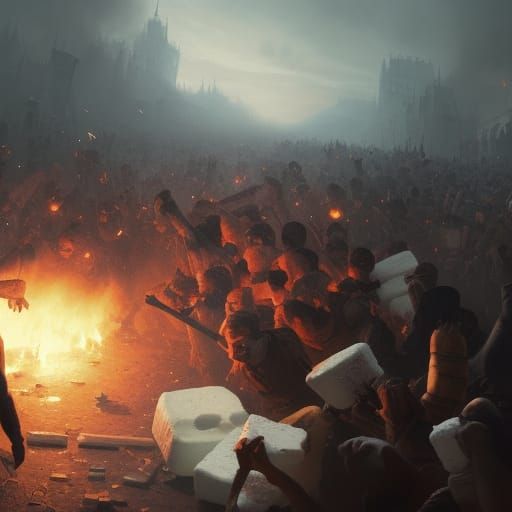 Marshmallow Riot: Dark Fantasy Concept Art