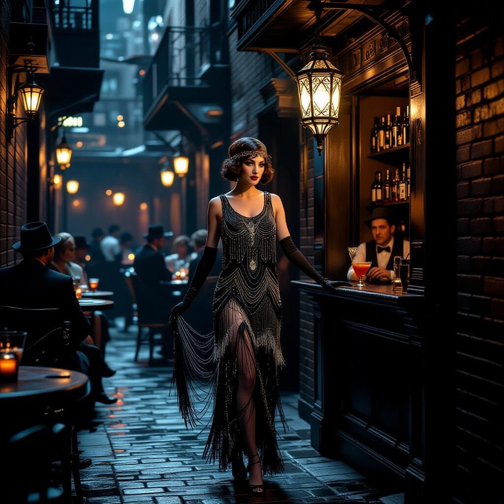 Hidden Speakeasy Entrance Revealed by Ornate Lantern