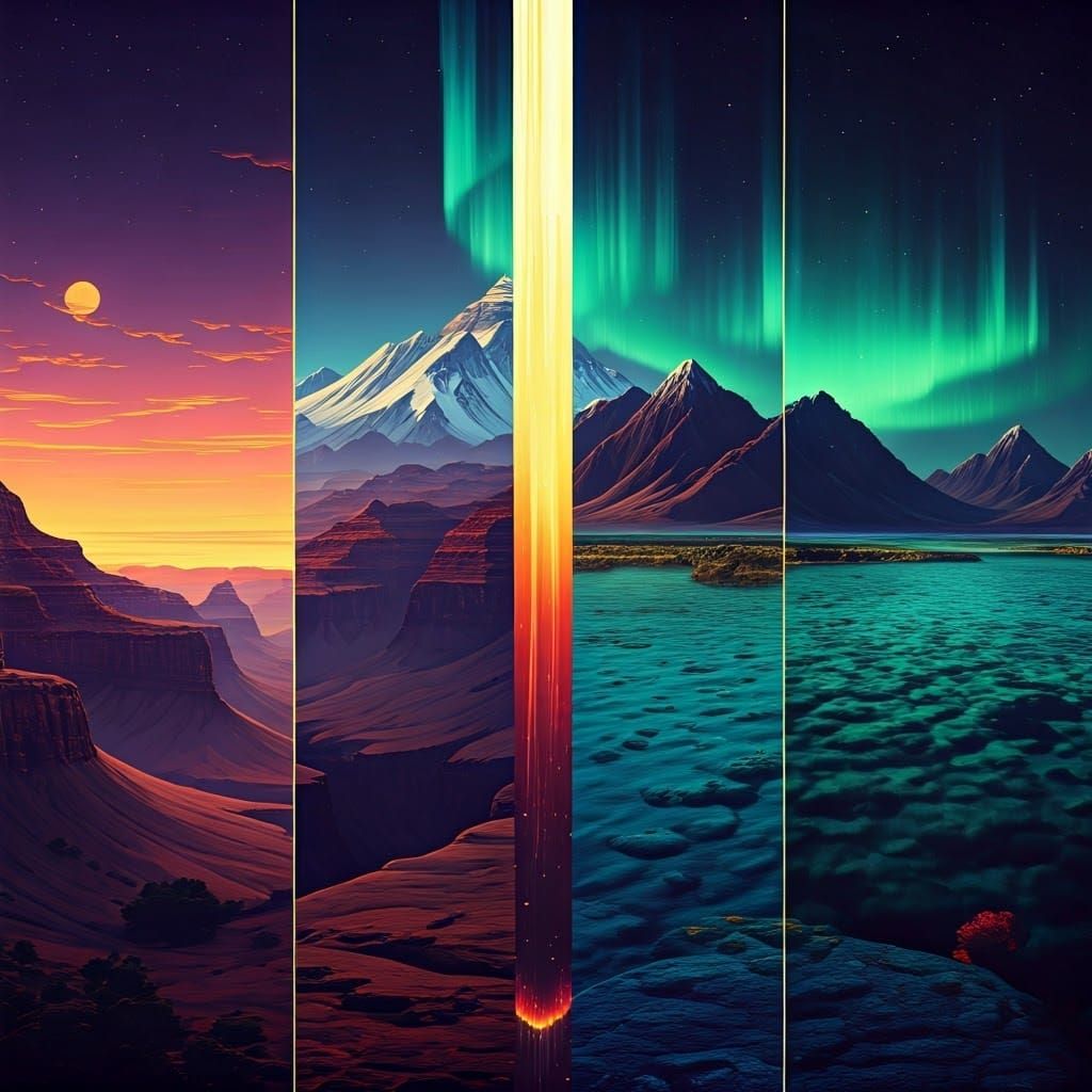 Glitch Art Interprets Wonders of the World in Stunning Resol...