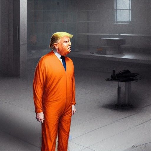 Donald Trump in Prison: Sinister Digital Art
