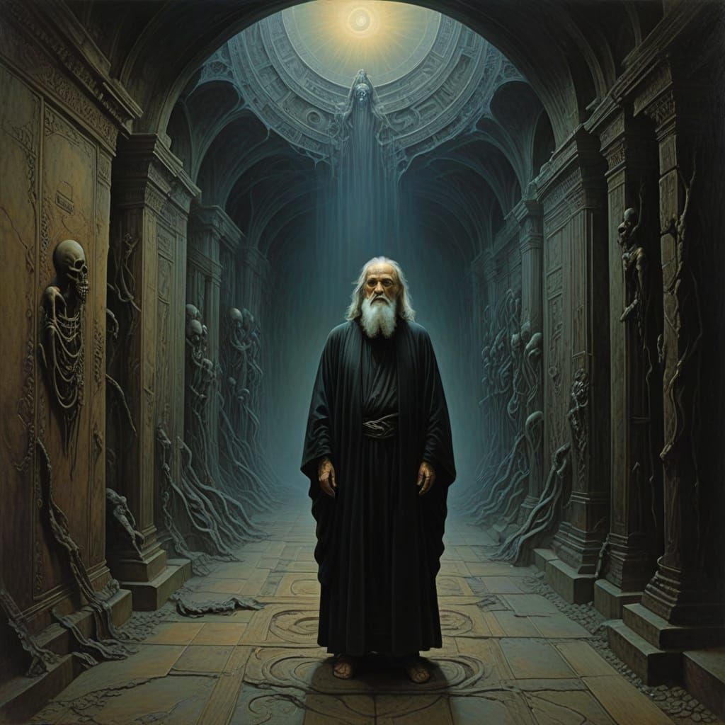 Elderly Sage Ascends to Divine Realm