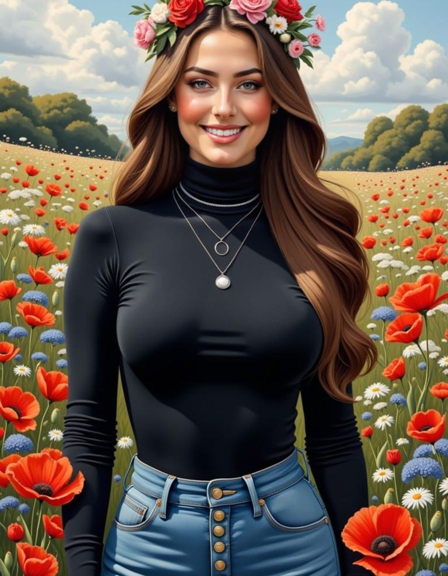 Garden Goddess in Flower Crown