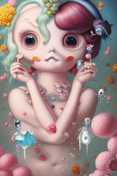 Surreal Portraits in Pop Art Style