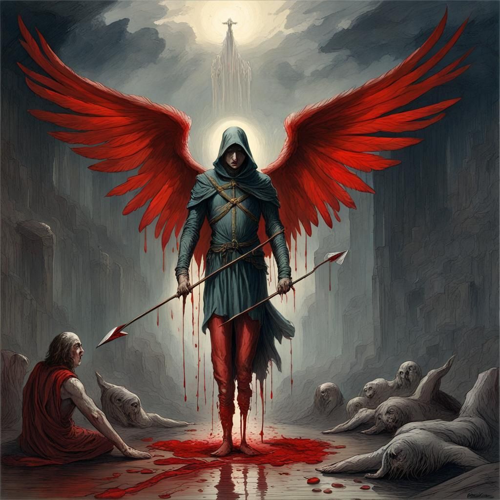 Angelic Horror: Arrow, Blood, and Ashes