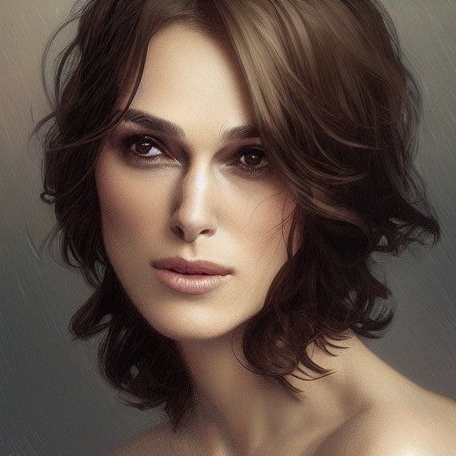 Keira Knightley Portrait in Artgerm Style