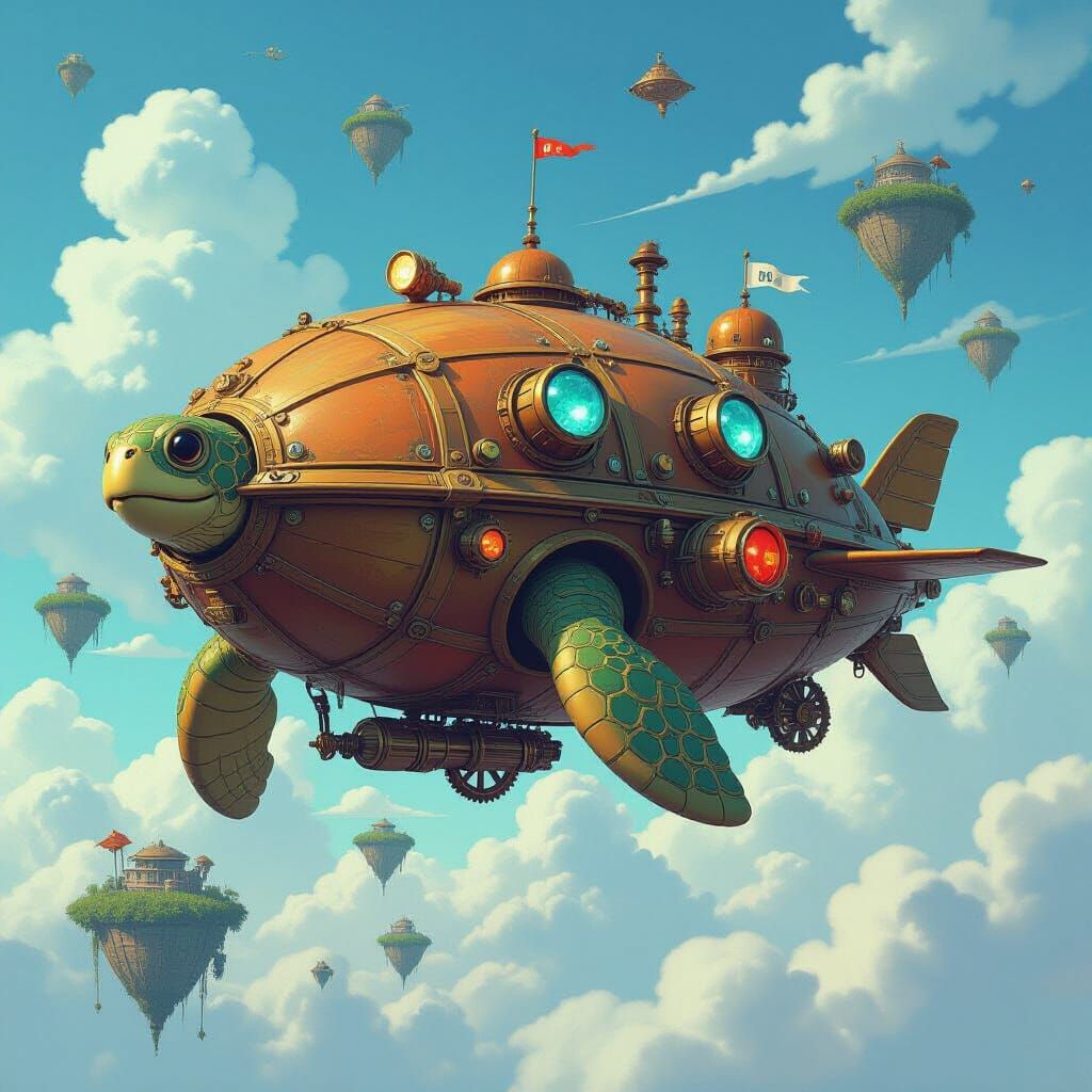 Turtle airship