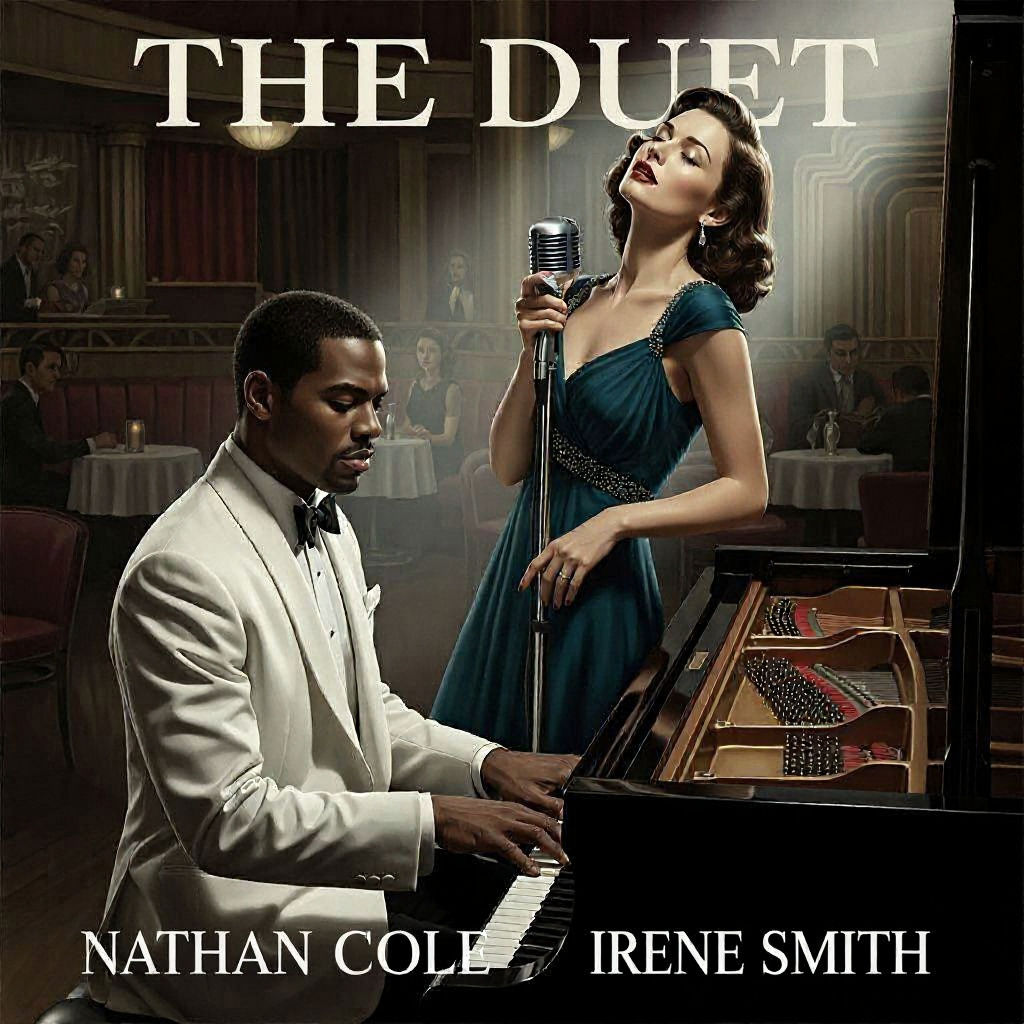 Vintage 1940s Club Duet in Cinematic Style