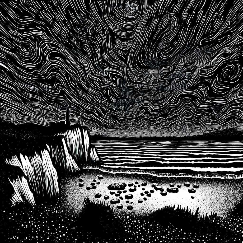 Cosmic Starry Night Sky