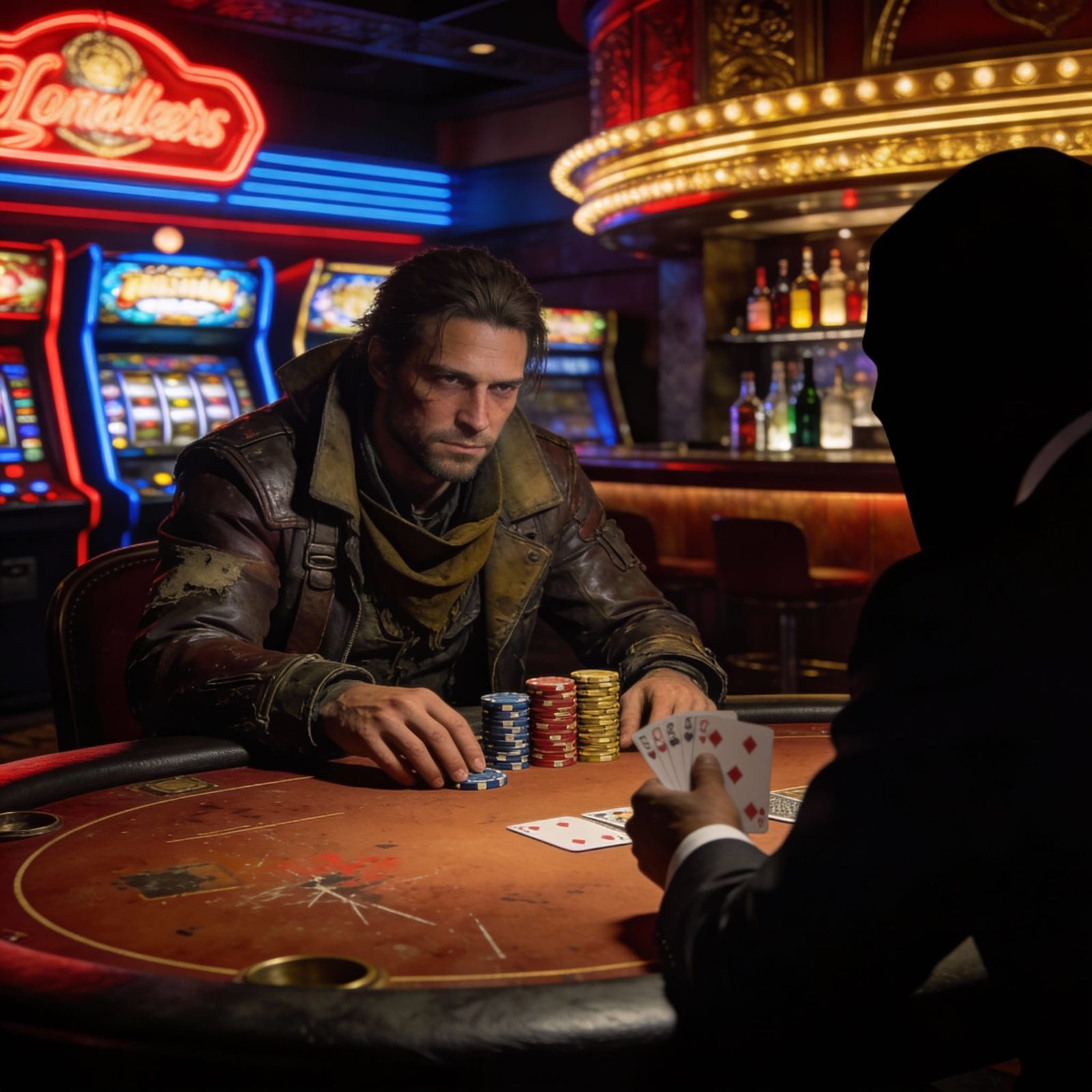 Lone Wanderer Gambles in Fallout New Vegas Strip Casino