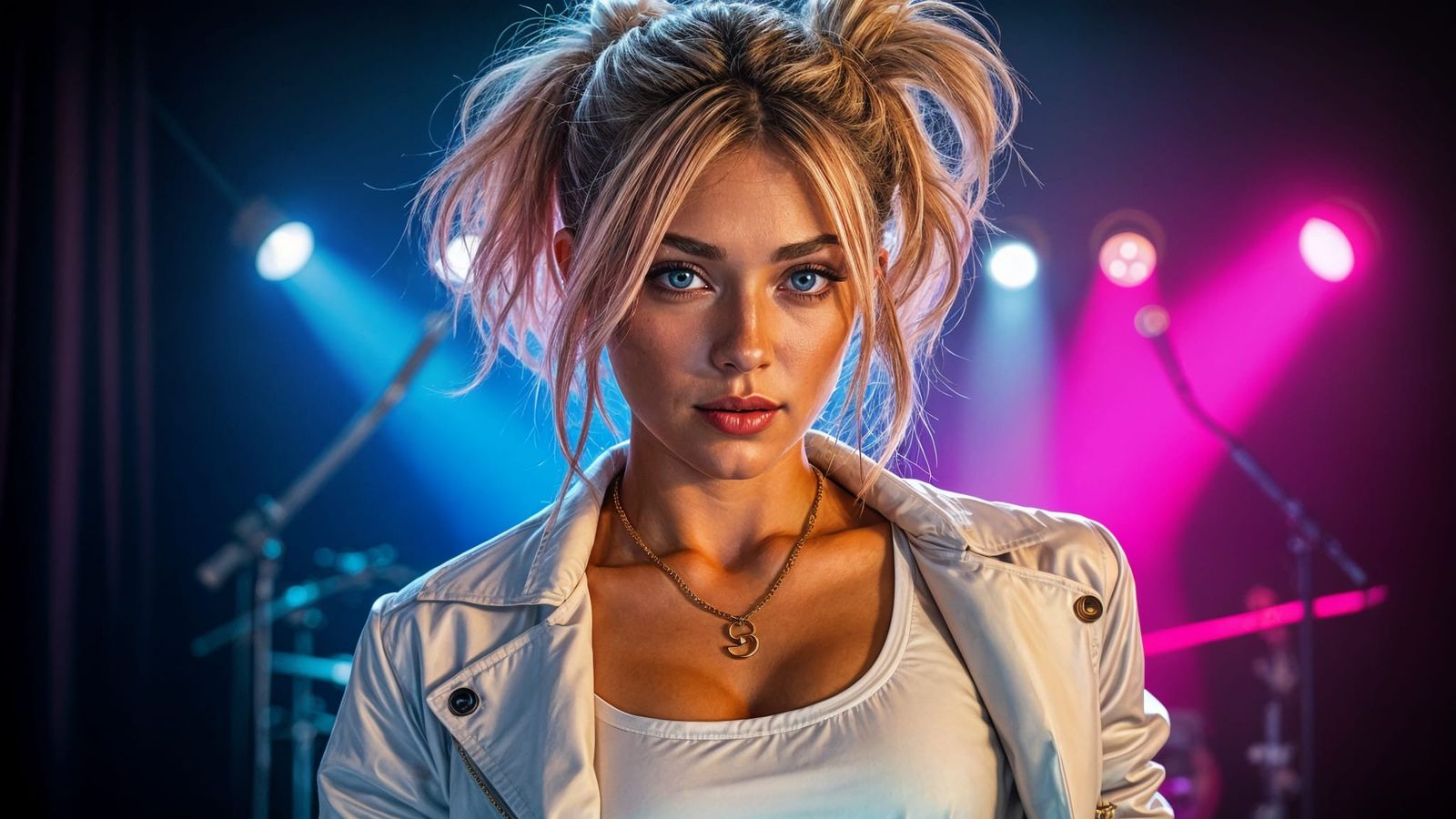 Ukrainian Rock Star Portrait in Hyperdetailed Style