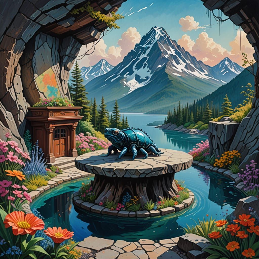 Deepsea Creature in Stone Office