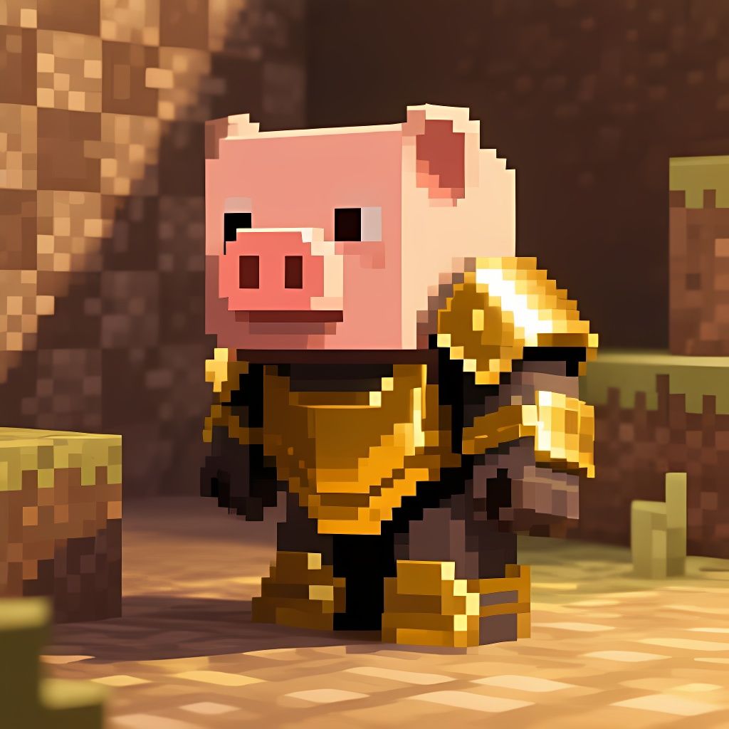 Minecraft Piglin Pixel Art