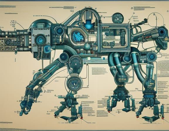Robot dog blueprints
