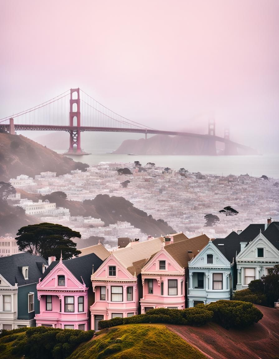 Eerie Fairytale House in Foggy San Francisco