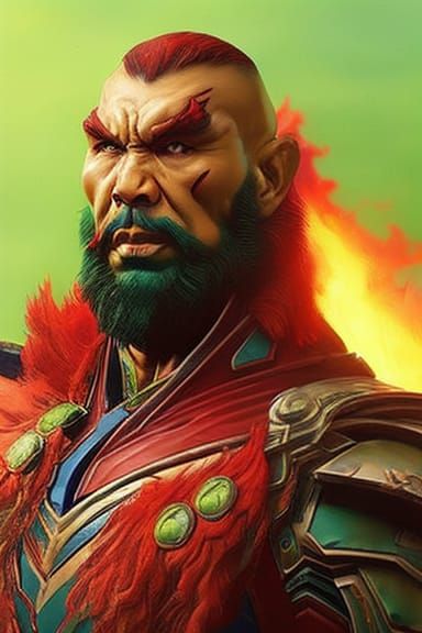 Hyperdetailed Spawn Portrait in Oil Painting Style