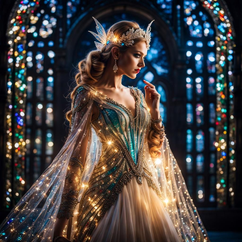 Glass Dress Portrait in Unreal Engine 5