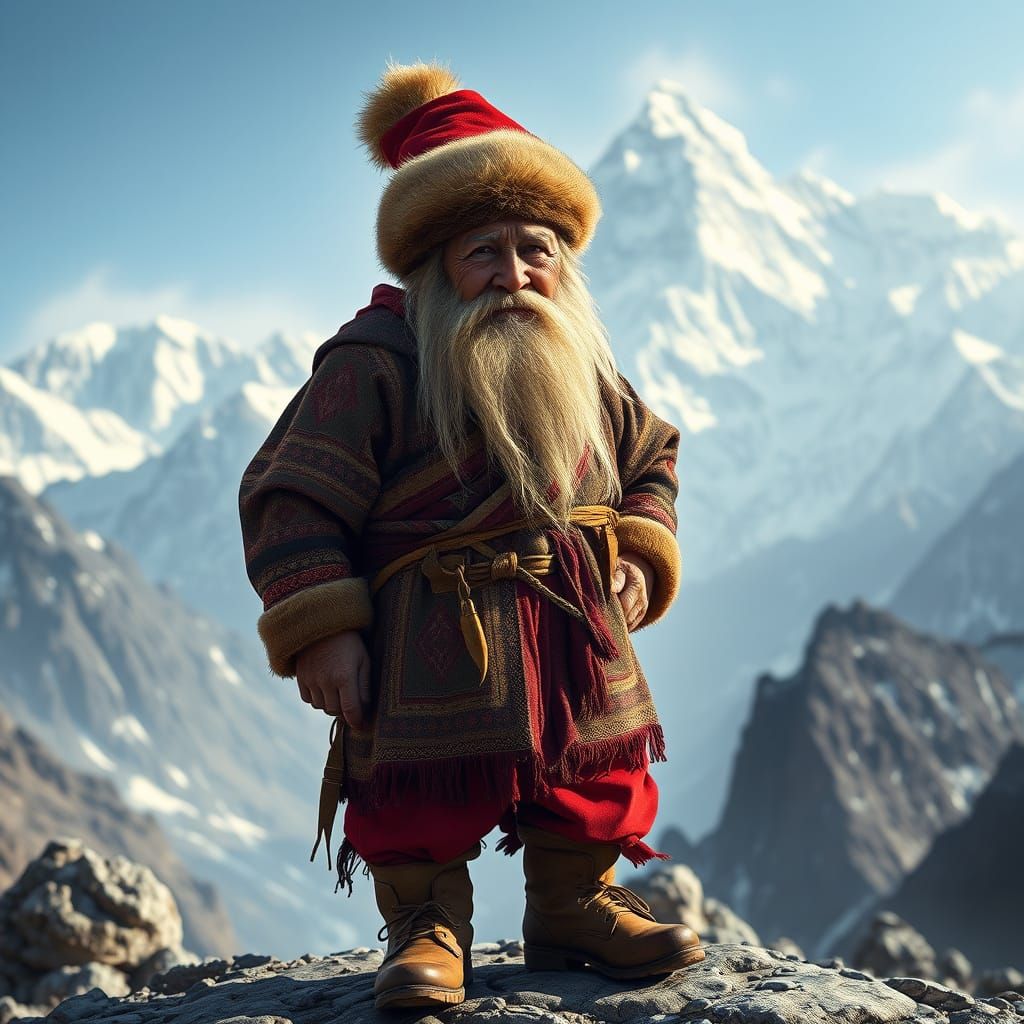 Nepalese Mountain Dwarf in Photorealistic Detail