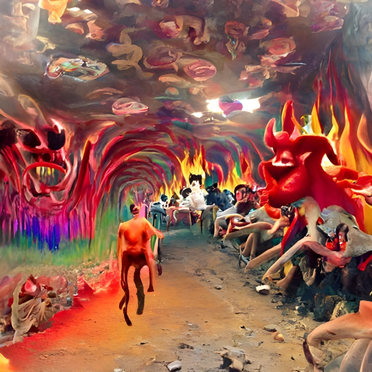 Surreal Hallucinatory Nightmare: LSD Trip in Hell