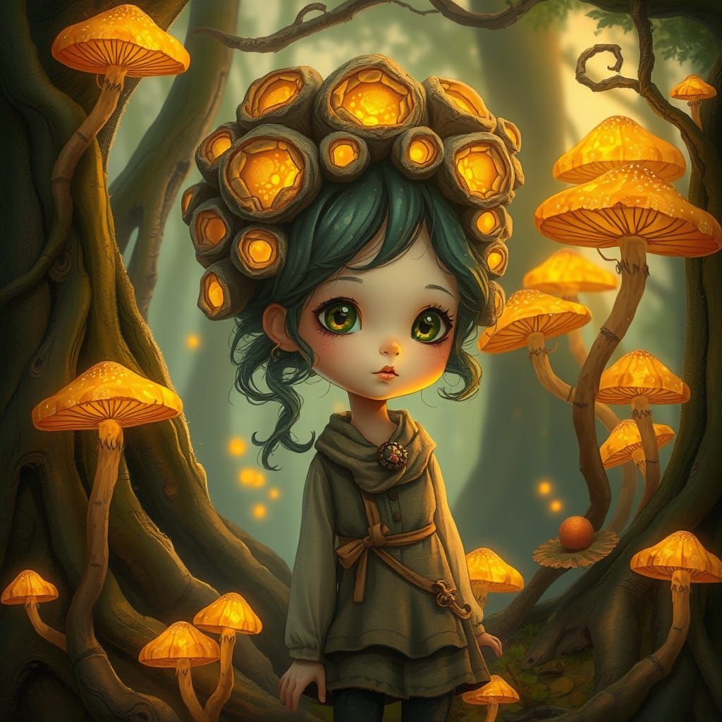 Fantastical Fungi Forest Girl