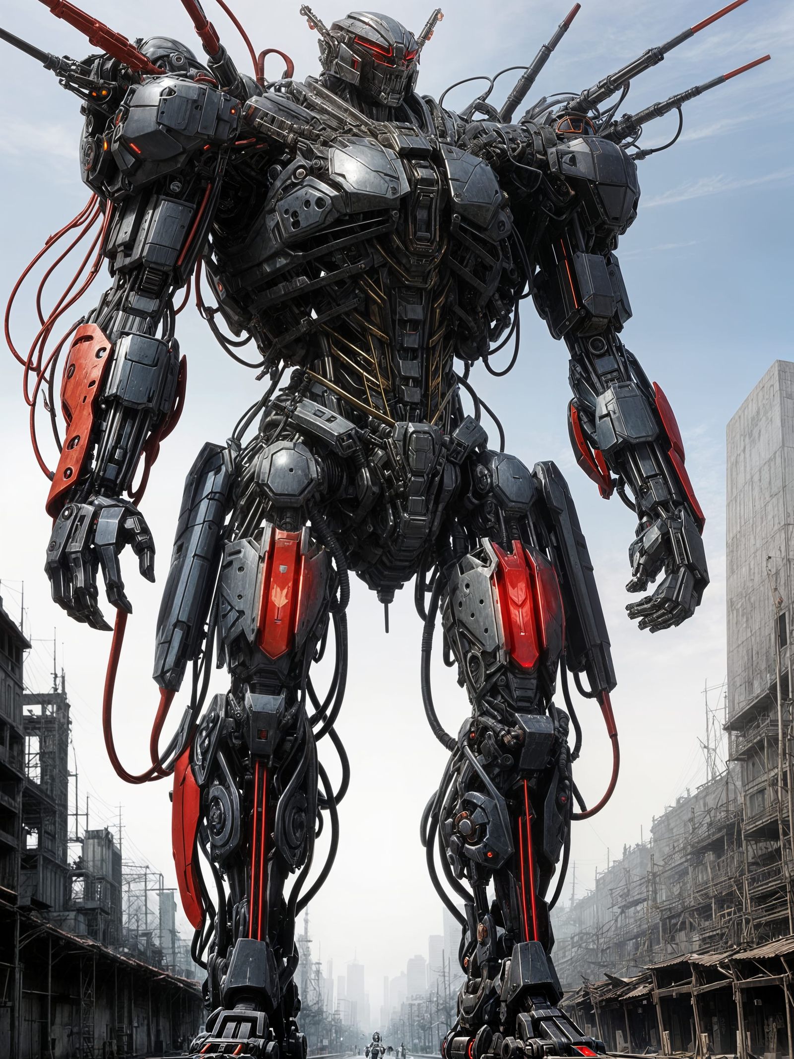 Nightmare Mecha fantasy robot <lora:Robot:1.0>