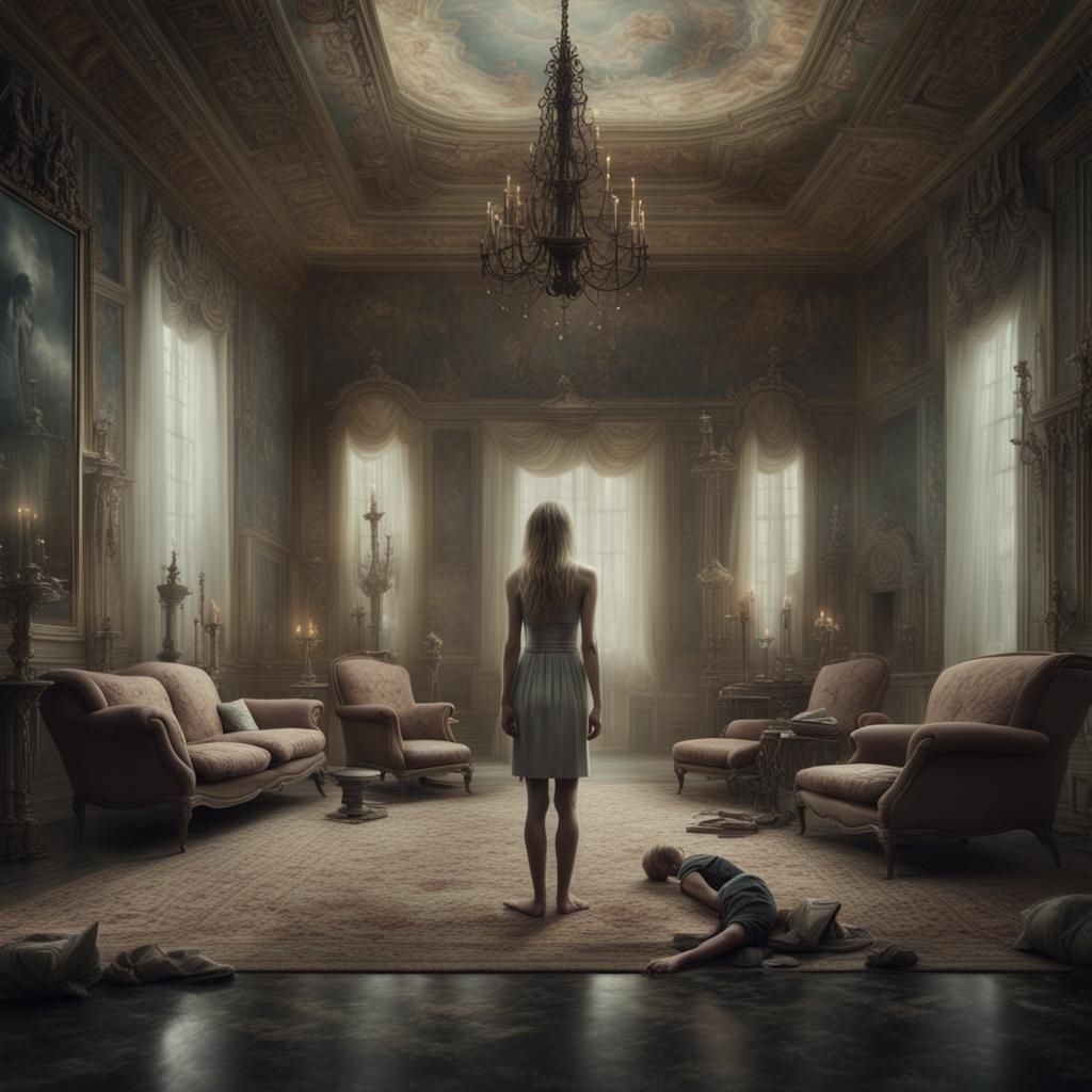 Anorexic Women: Dramatic Digital Matte Painting