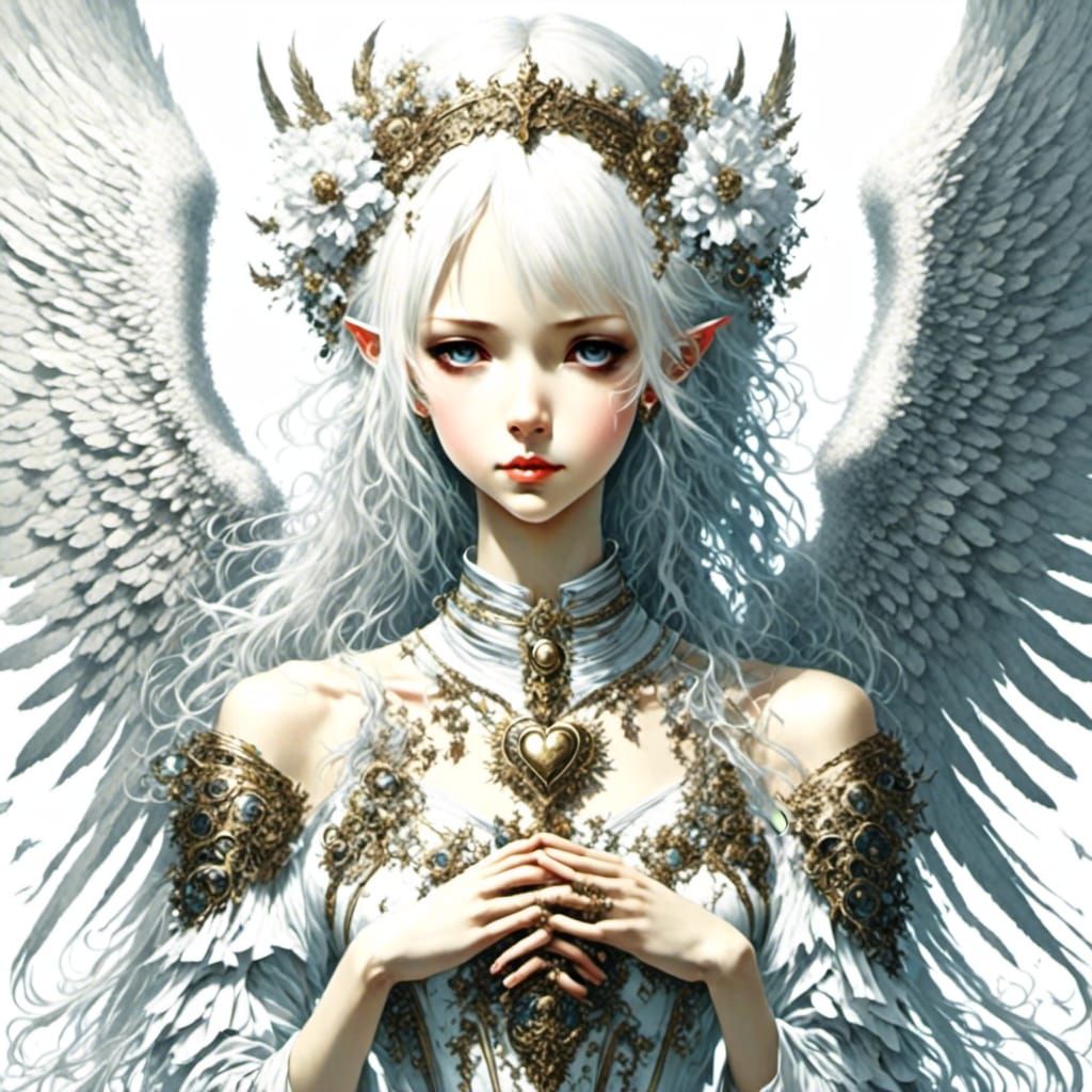 Manga Bishojo: Pure Angel with White Heart