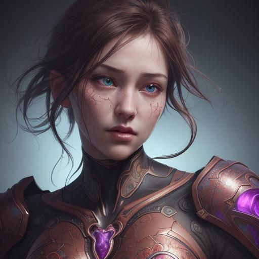 Hyperrealistic Human Heart Splash Art