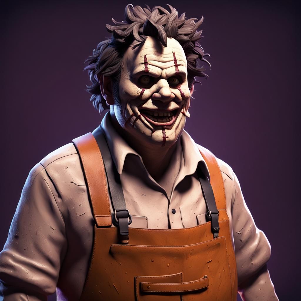 Leatherface Reimagined as 3D Pixar Concept Art