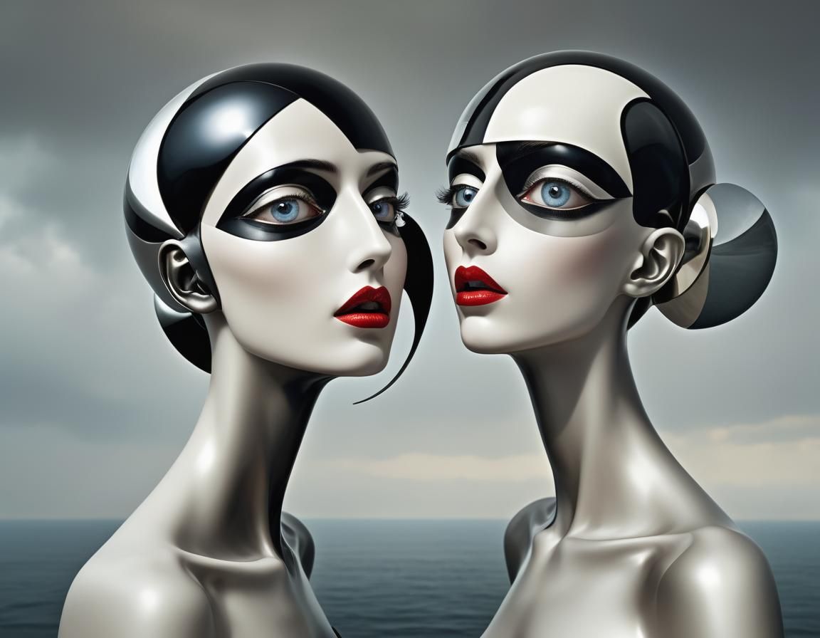 Constructivist Androgynes Dancing with Fractal Eyes