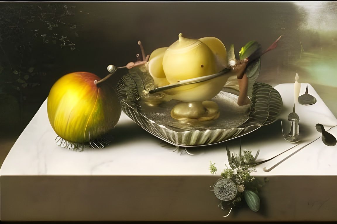 Forest Fairy Still Life in Renaissance Style