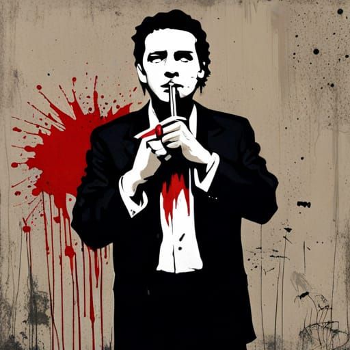 Banksy-Inspired Art: Mafia Boss vs. Subculture Youth