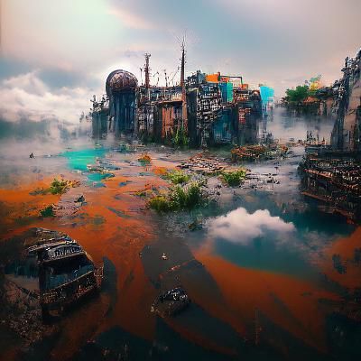 Post-Apocalyptic World: Detailed Matte Painting