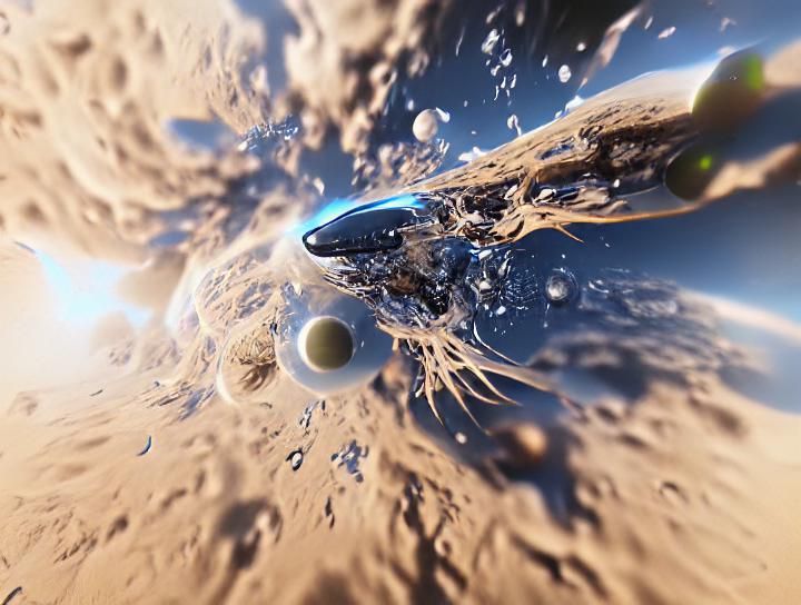 Spaceship Attack on Blue Planet