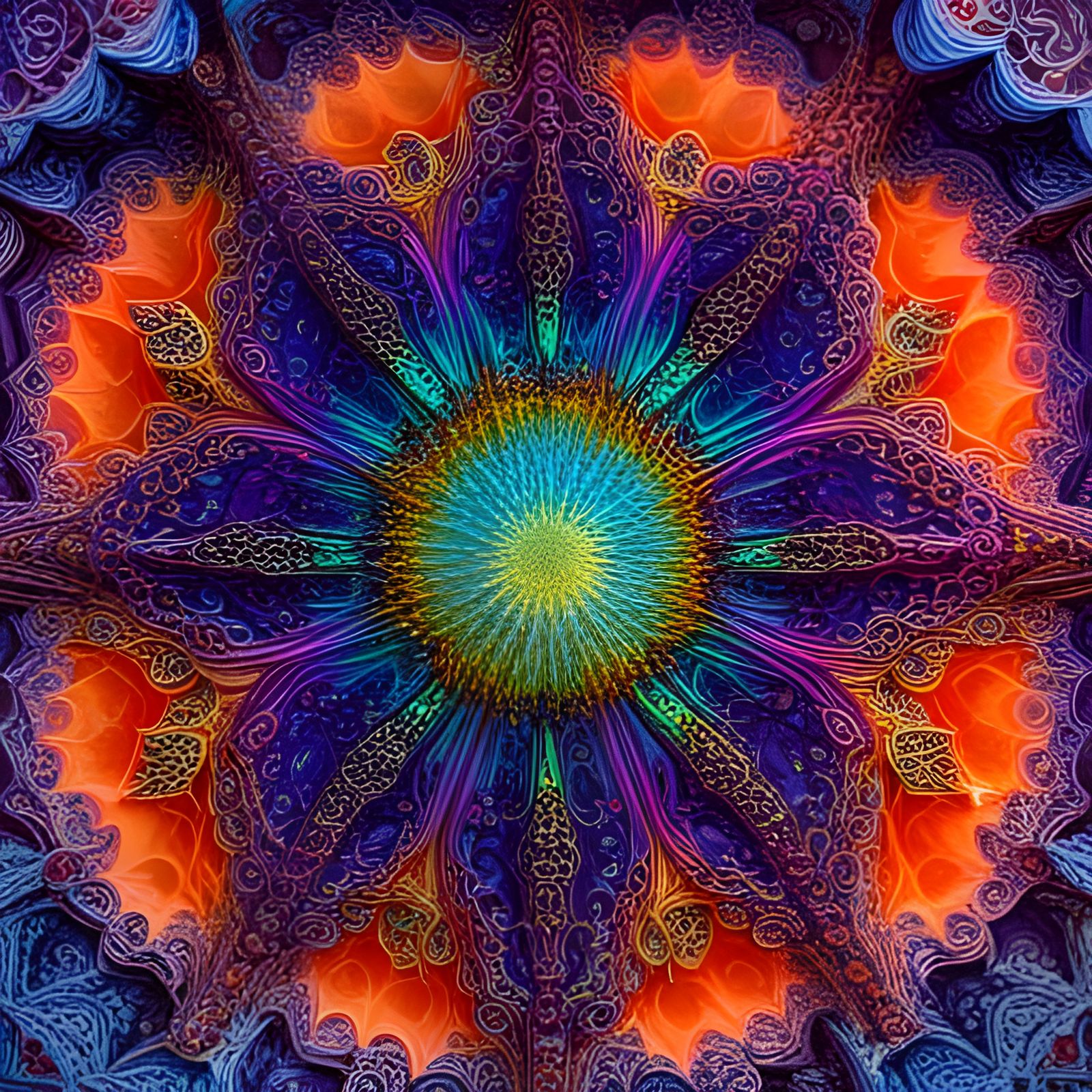 Intricate Bioluminescent Opalescent Ceramic Architecture