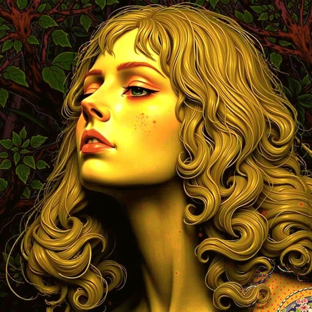 AI Generated Curly Hair